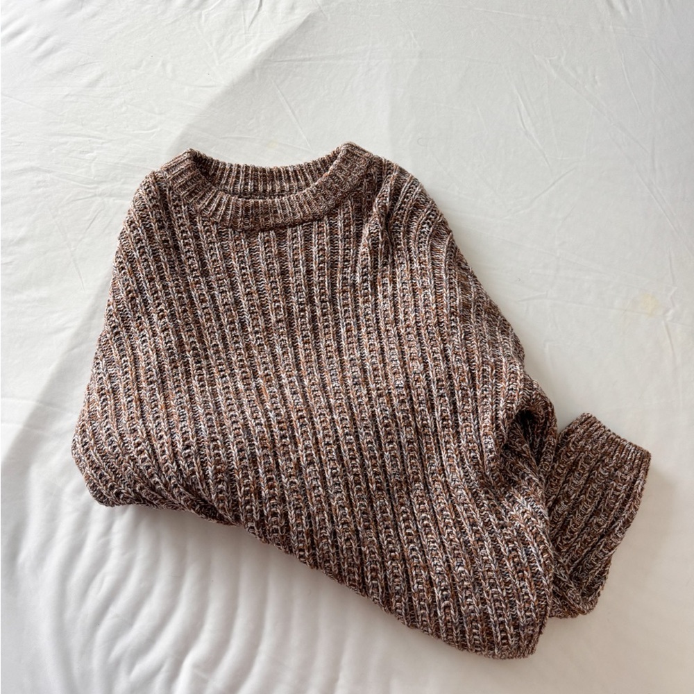 Universal Thread Brown Ribbed Sweater - image 2
